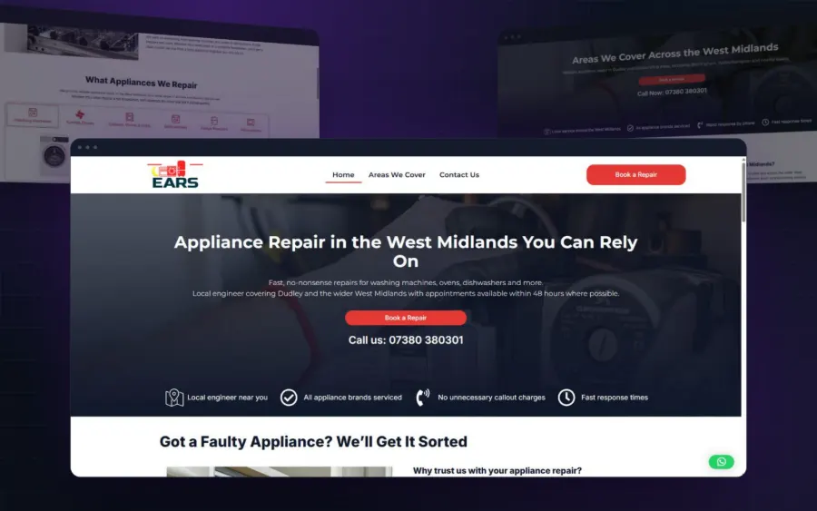 Exceptional Appliance Repair homepage